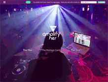 Tablet Screenshot of amplifyherfilm.com